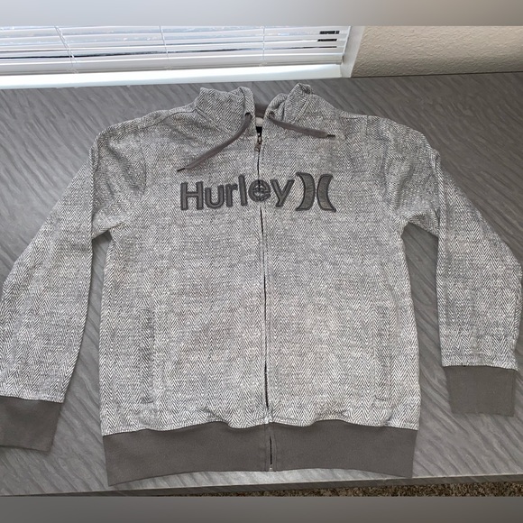 Hurley Other - Hurley sweatshirt hoodie zip up gray excellent condition size small